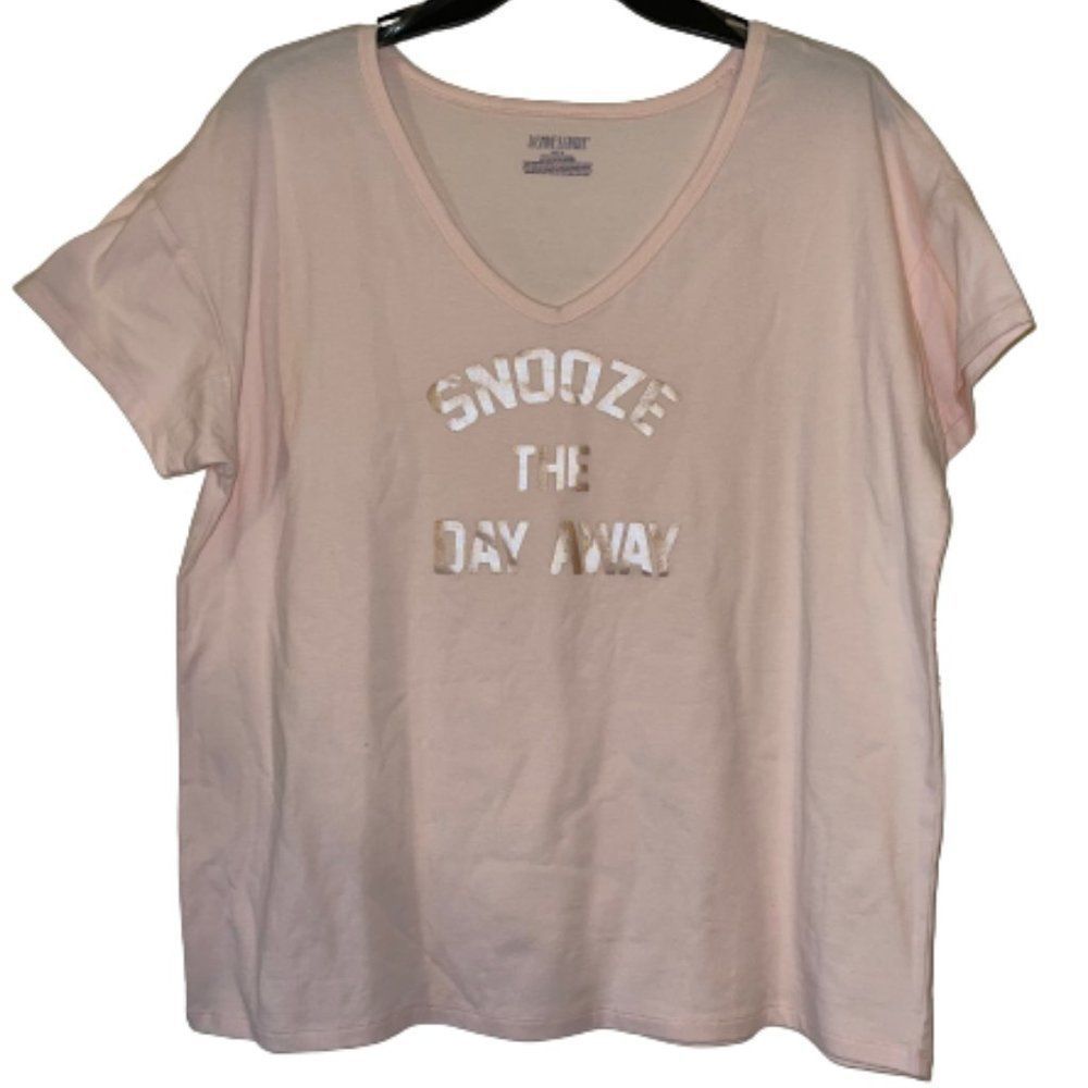 🆕Jasmin & Ginger Pink Snooze The Day Away Sleep Top size M